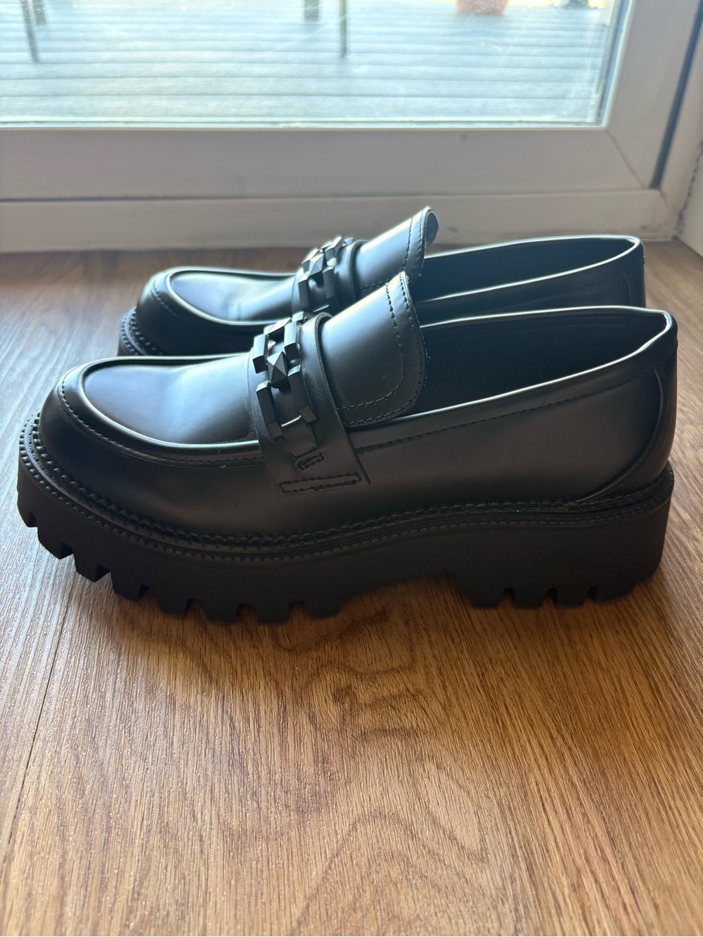 Steve Madden Aerin platform loafers in black women’s size 7 - Picture 8 of 8